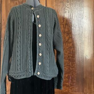 L.L. Bean Women's Button-Up Cardigan - Charcoal